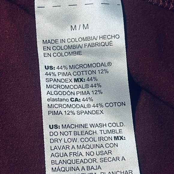 Chico's Rich Burgundy Short Sleeve Top - Picture 4 of 6